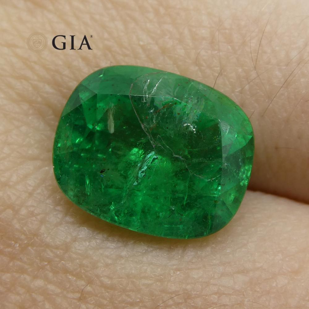 5.03 ct Cushion Emerald GIA Certified - Skyjems Wholesale Gemstones