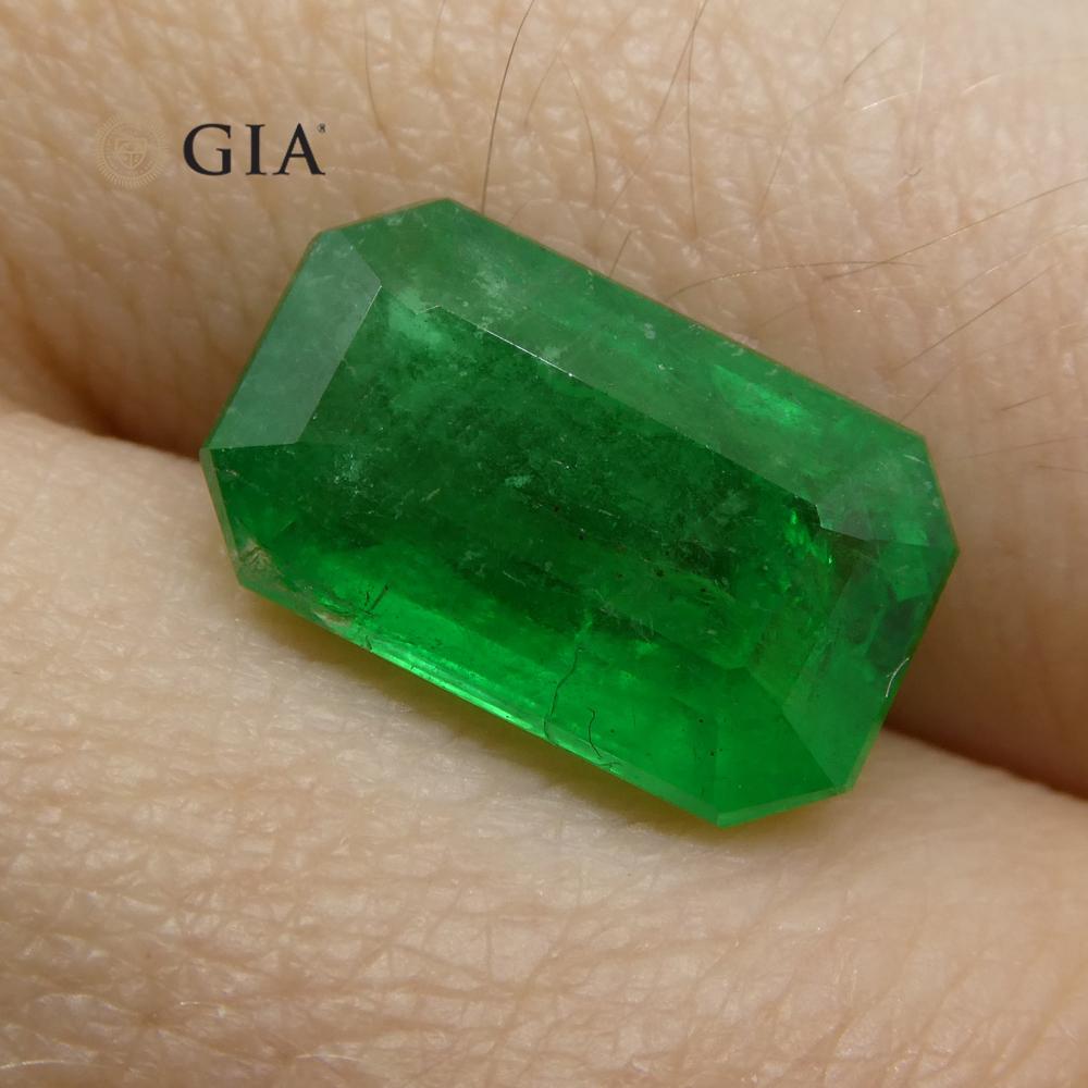 3.87 ct Octagonal/Emerald Cut Emerald GIA Certified - Skyjems Wholesale Gemstones