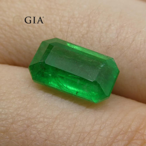 3.87 ct Octagonal/Emerald Cut Emerald GIA Certified