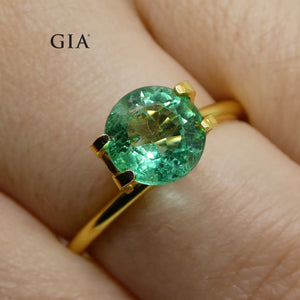 1.75ct Round Emerald GIA Certified Zambian - Skyjems Wholesale Gemstones