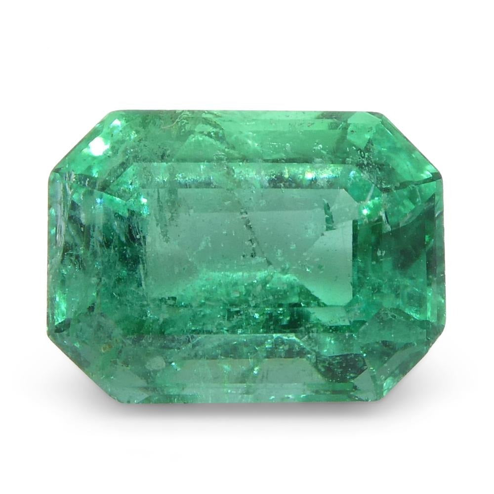 1.37ct Octagonal/Emerald Cut Emerald GIA Certified Zambian - Skyjems Wholesale Gemstones