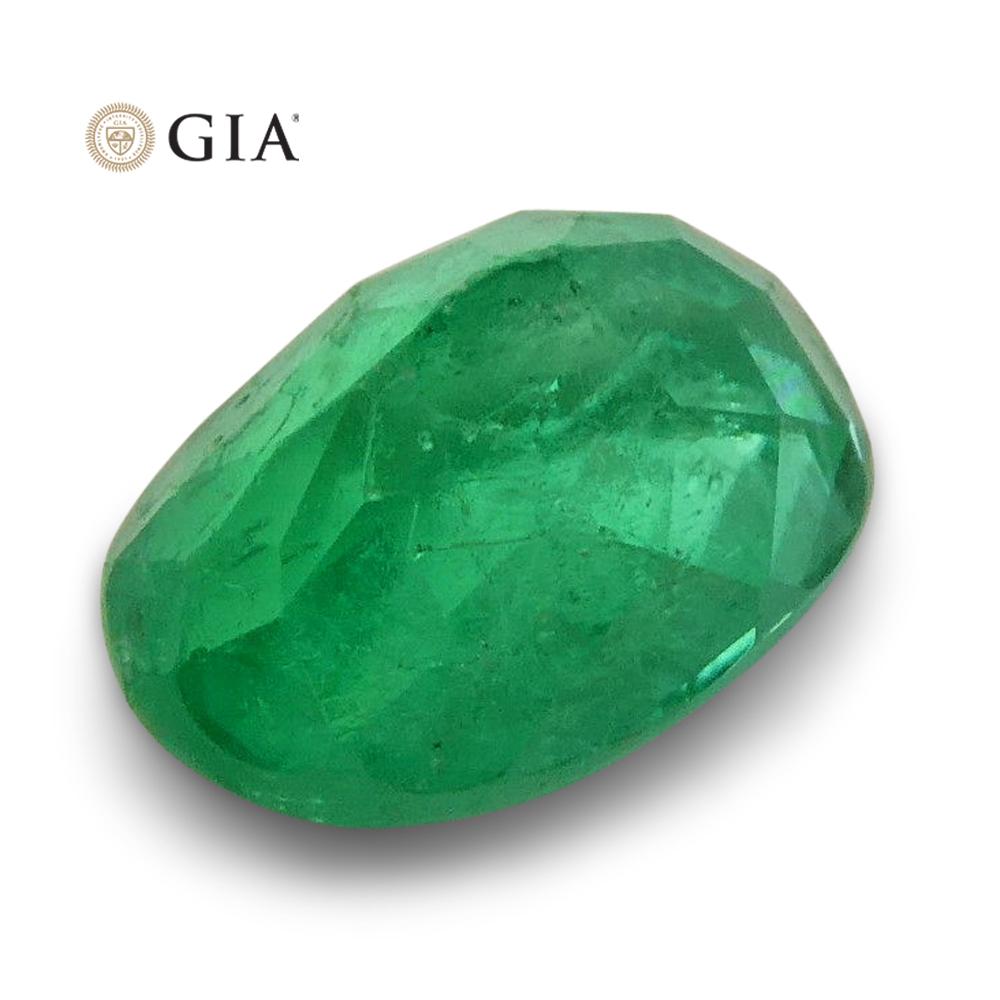 1.45 ct Oval Green Colombian Emerald, GIA Certified Natural Beryl from SkyJems, premium Canadian gemstone collection