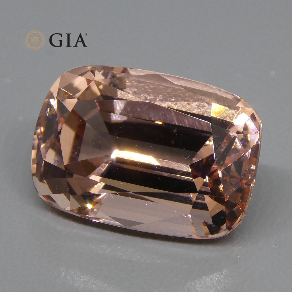 9.70ct Cushion Morganite GIA Certified - Skyjems Wholesale Gemstones