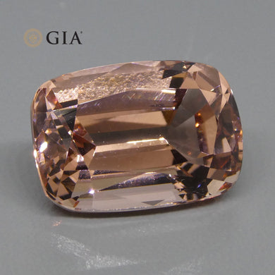 9.70ct Cushion Morganite GIA Certified - Skyjems Wholesale Gemstones