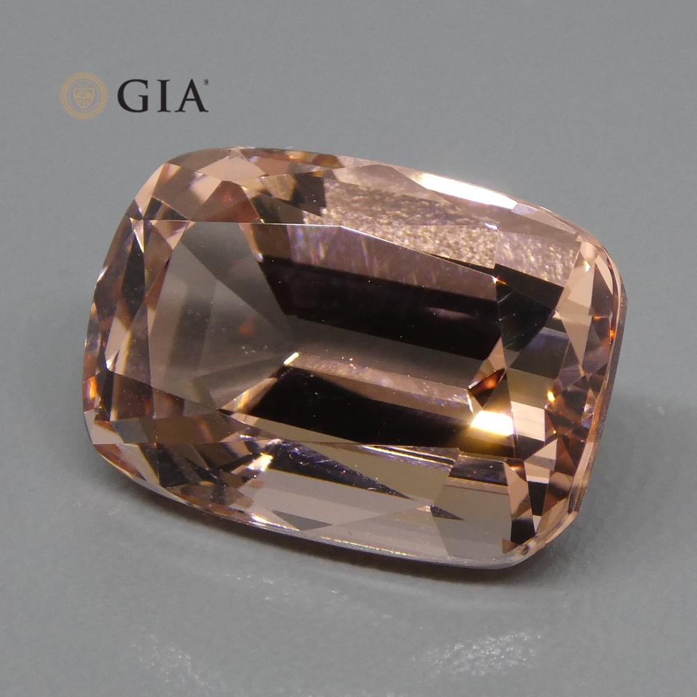 9.70ct Cushion Morganite GIA Certified - Skyjems Wholesale Gemstones