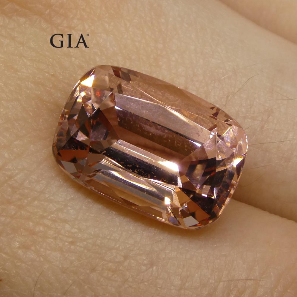 9.70ct Cushion Morganite GIA Certified - Skyjems Wholesale Gemstones