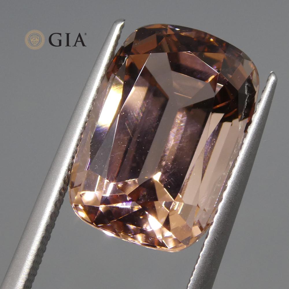 9.70ct Cushion Morganite GIA Certified - Skyjems Wholesale Gemstones