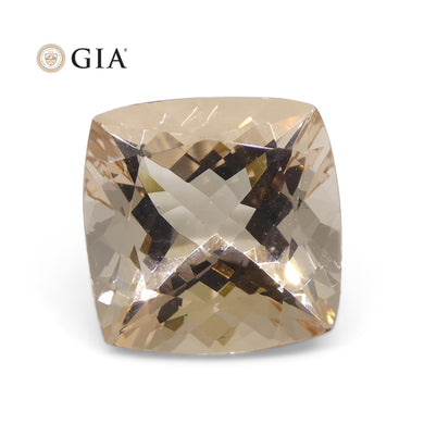 6.27ct Cushion Pink-Orange Morganite GIA Certified - Skyjems Wholesale Gemstones
