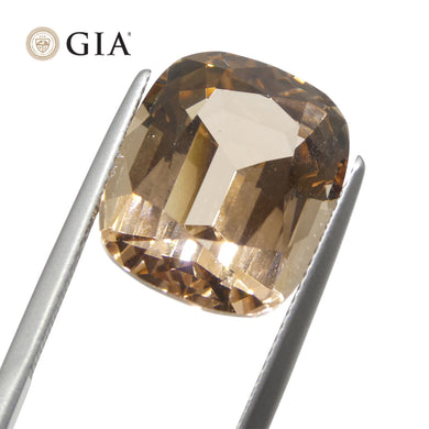 14.43ct Cushion Pinkish Orange Morganite GIA Certified - Skyjems Wholesale Gemstones