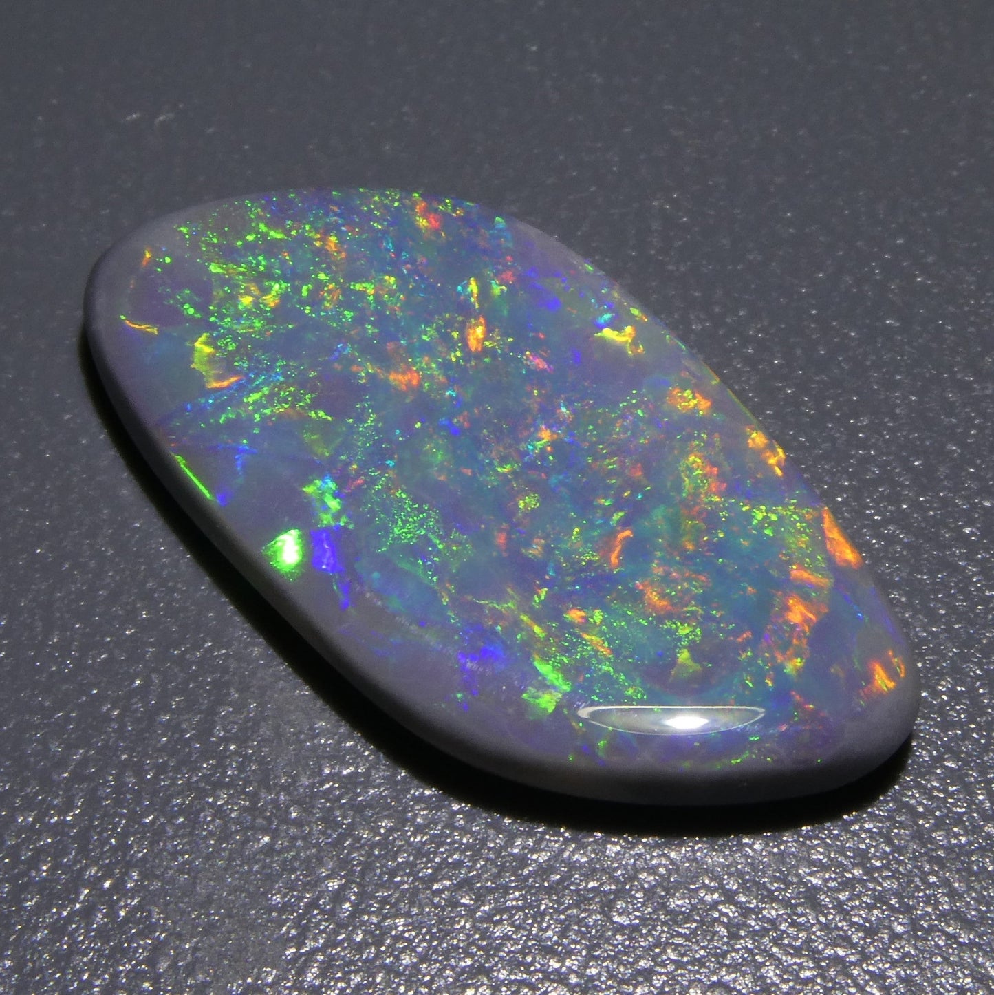 5.54ct Freeform Tablet Gray Opal GIA Certified Australia - Skyjems Wholesale Gemstones