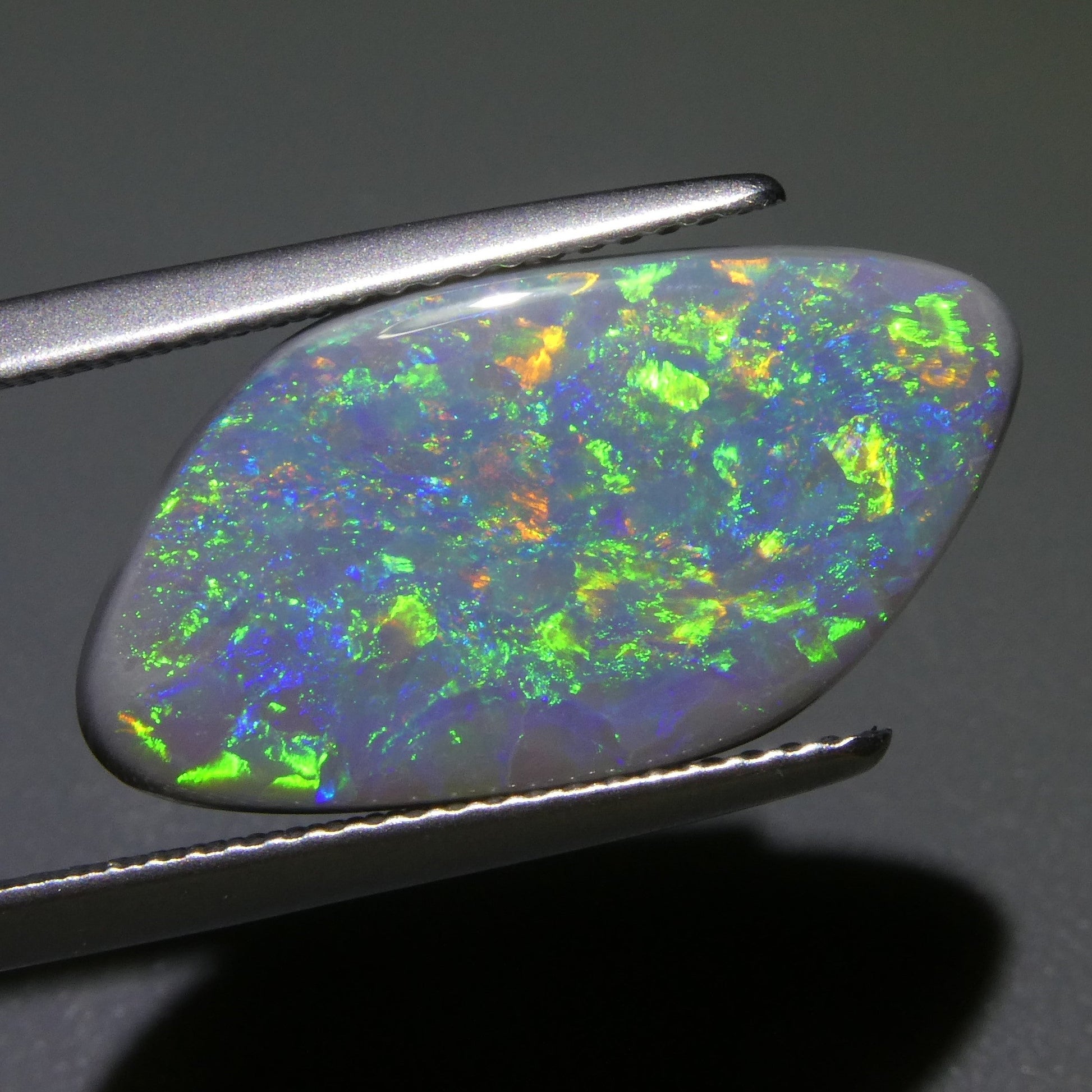 5.54ct Freeform Tablet Gray Opal GIA Certified Australia - Skyjems Wholesale Gemstones