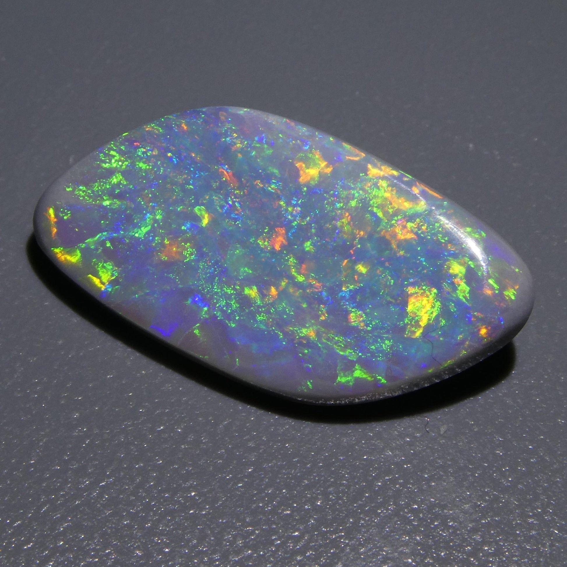 5.54ct Freeform Tablet Gray Opal GIA Certified Australia - Skyjems Wholesale Gemstones