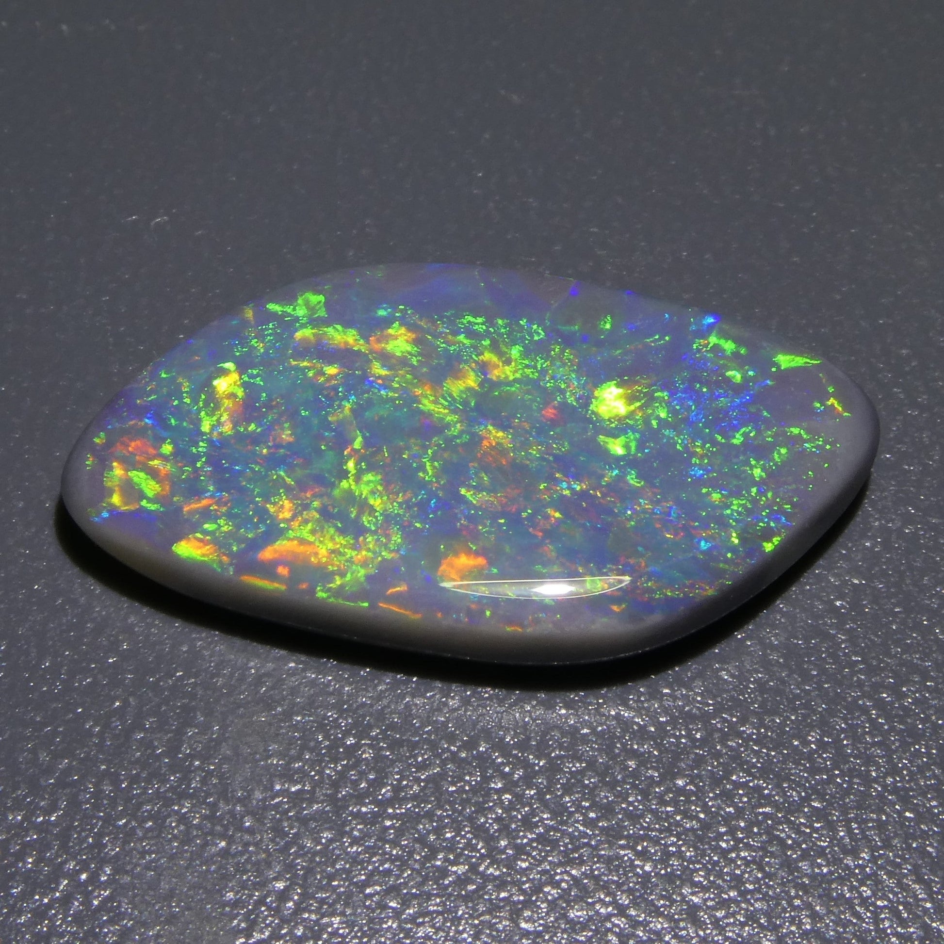 5.54ct Freeform Tablet Gray Opal GIA Certified Australia - Skyjems Wholesale Gemstones