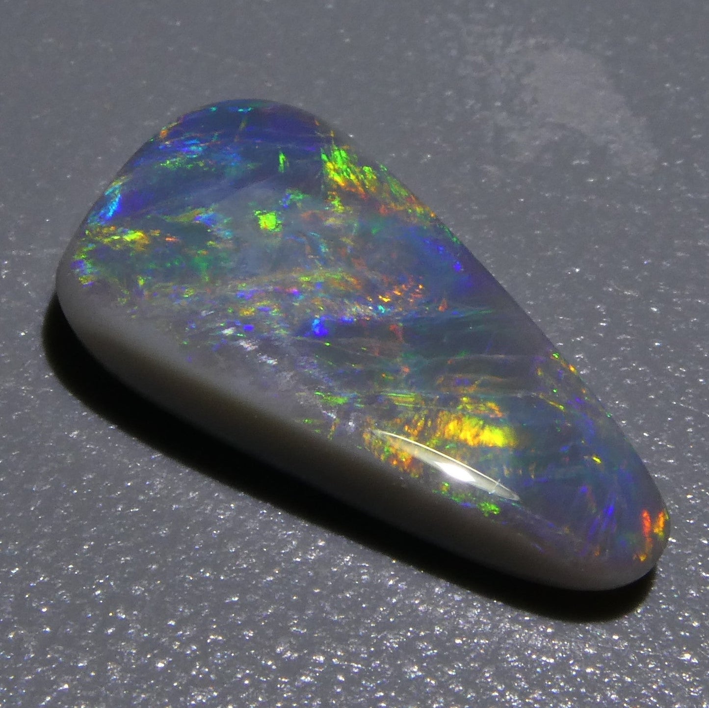 2.07ct Triangular Cabochon Black Opal GIA Certified Australia - Skyjems Wholesale Gemstones