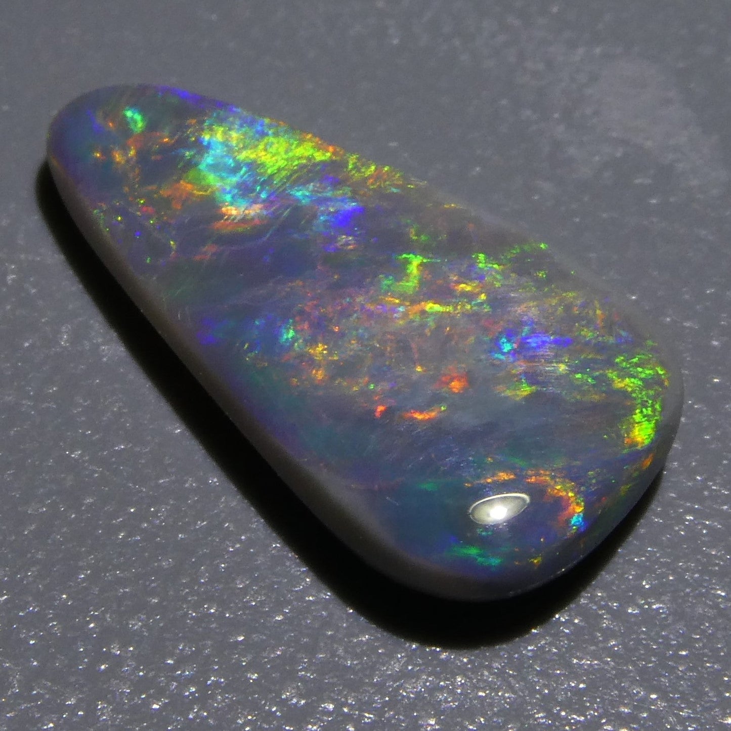 2.07ct Triangular Cabochon Black Opal GIA Certified Australia - Skyjems Wholesale Gemstones