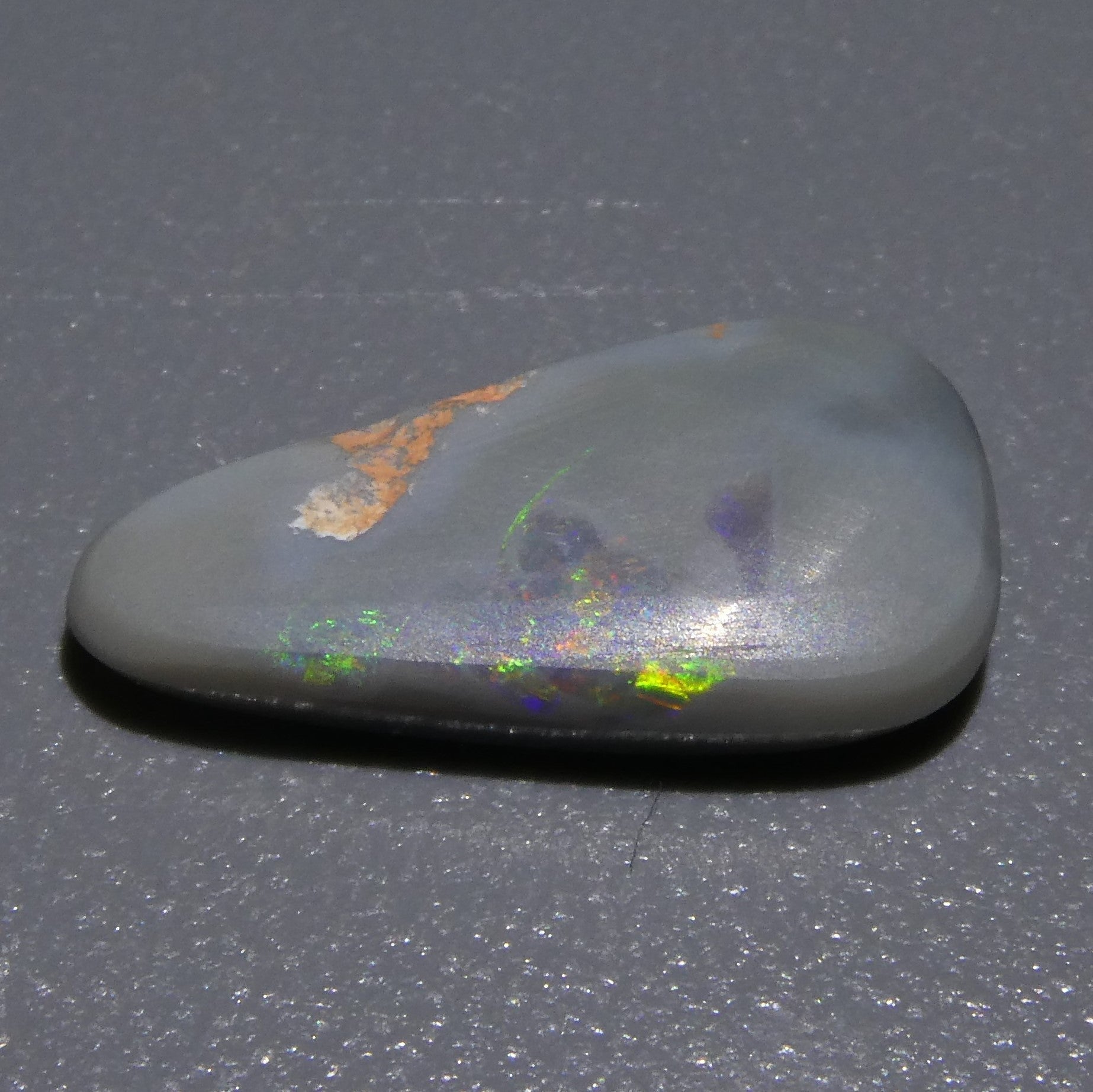 2.07ct Triangular Cabochon Black Opal GIA Certified Australia - Skyjems Wholesale Gemstones