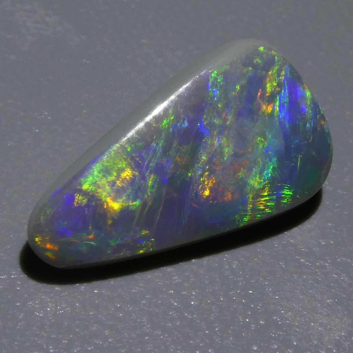 2.07ct Triangular Cabochon Black Opal GIA Certified Australia - Skyjems Wholesale Gemstones