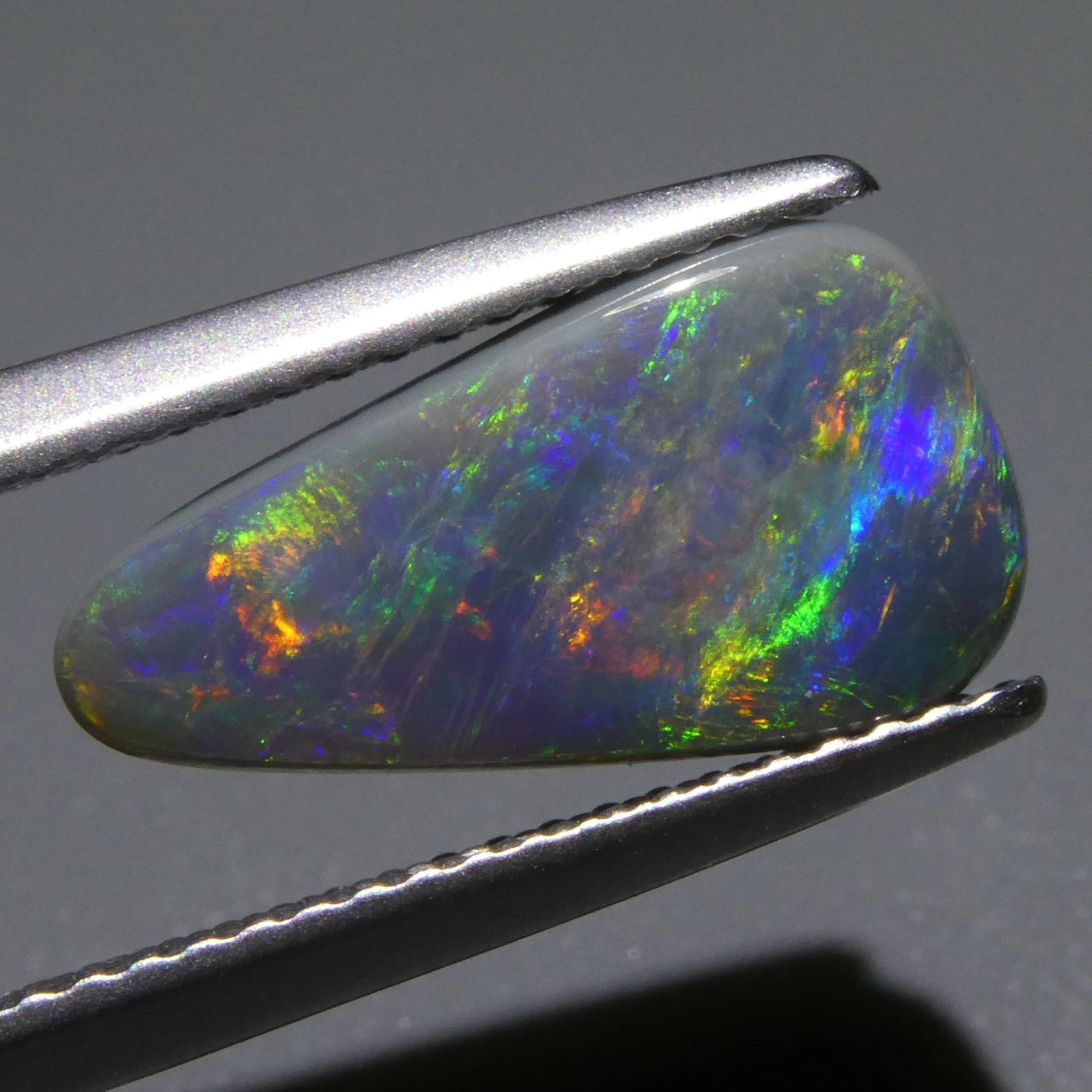 2.07ct Triangular Cabochon Black Opal GIA Certified Australia - Skyjems Wholesale Gemstones