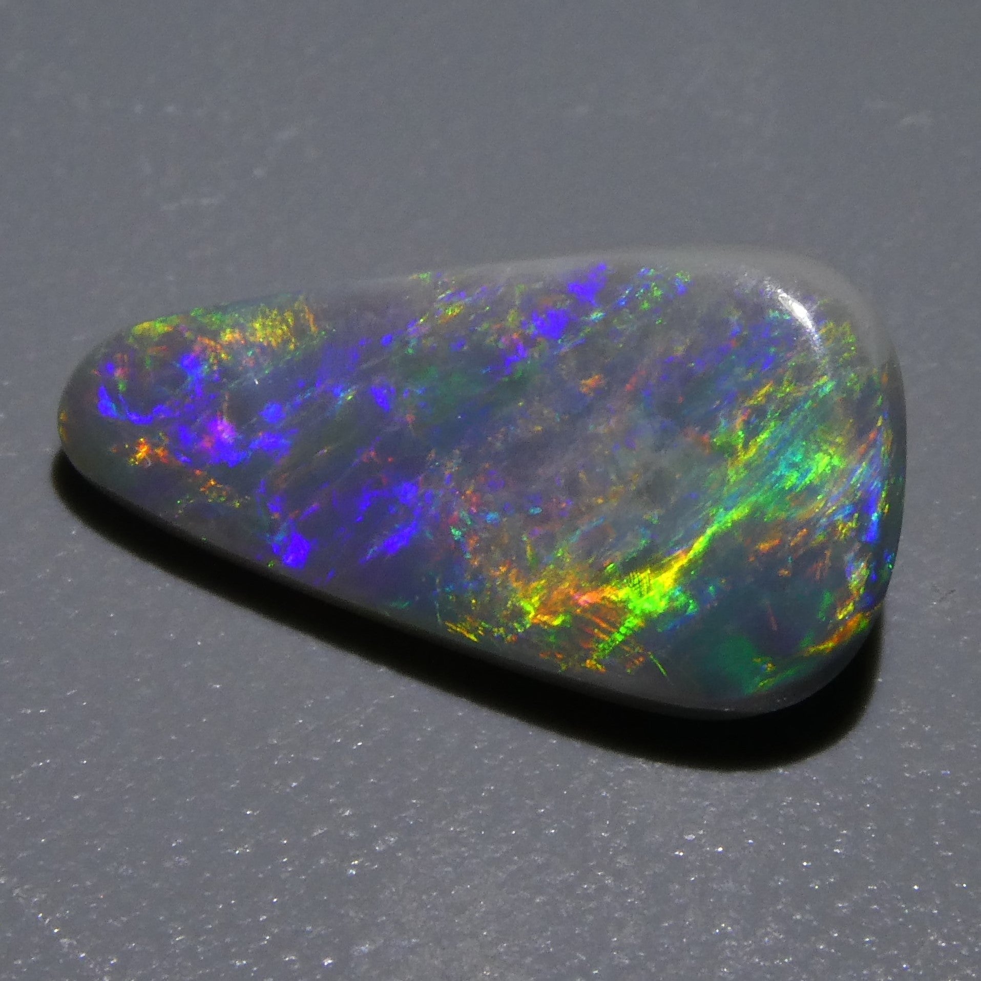 2.07ct Triangular Cabochon Black Opal GIA Certified Australia - Skyjems Wholesale Gemstones