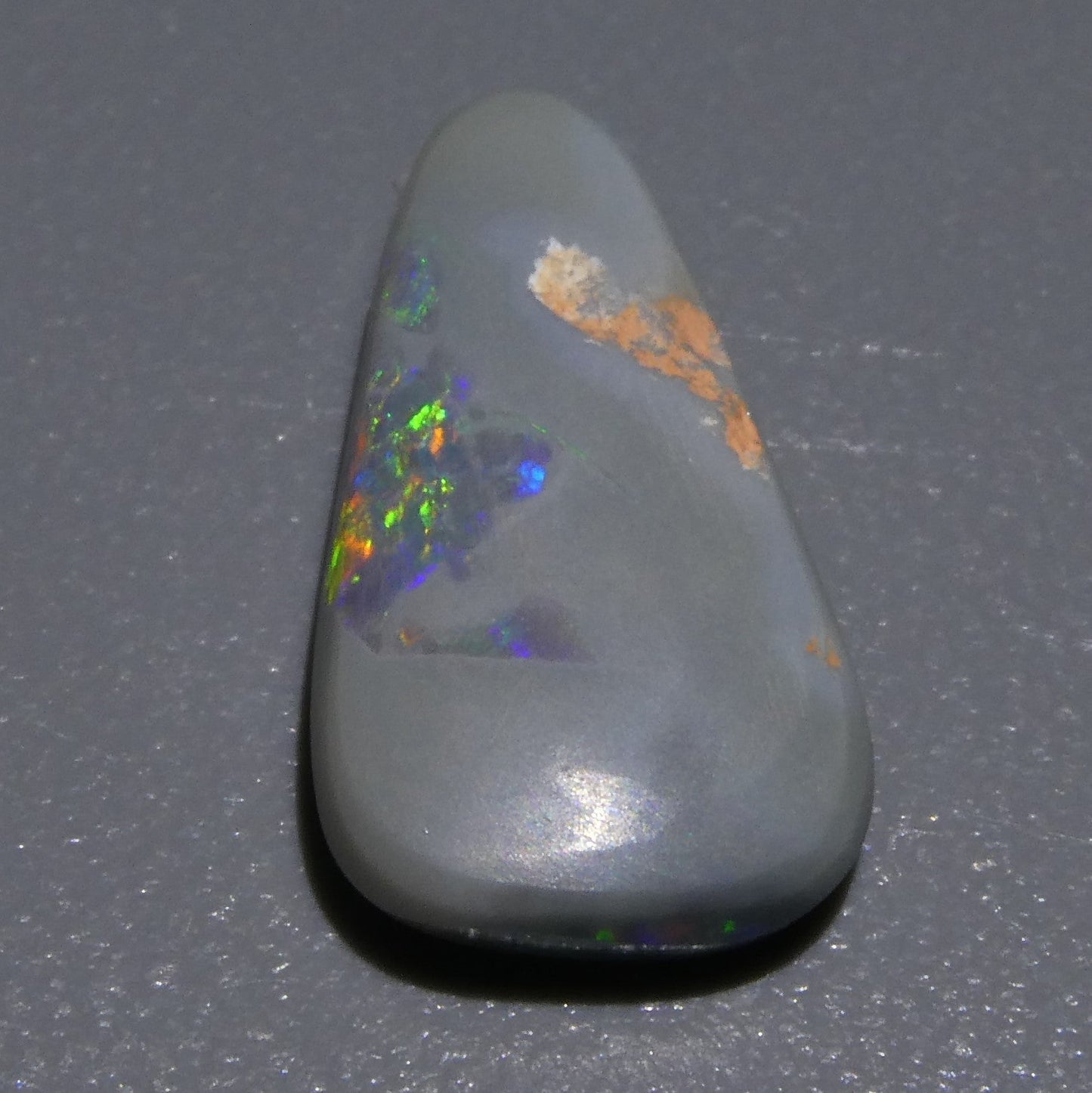 2.07ct Triangular Cabochon Black Opal GIA Certified Australia - Skyjems Wholesale Gemstones