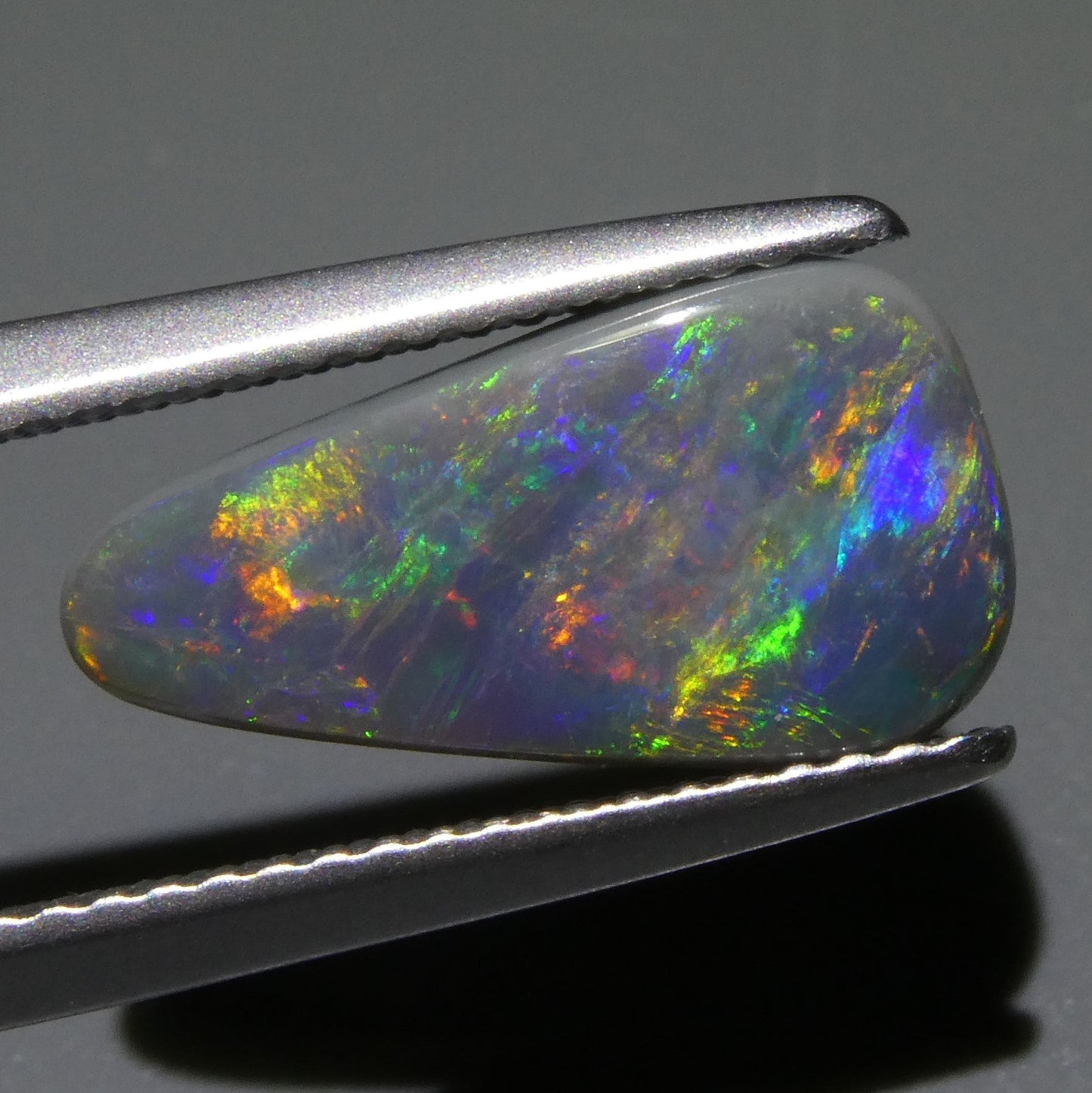 2.07ct Triangular Cabochon Black Opal GIA Certified Australia - Skyjems Wholesale Gemstones