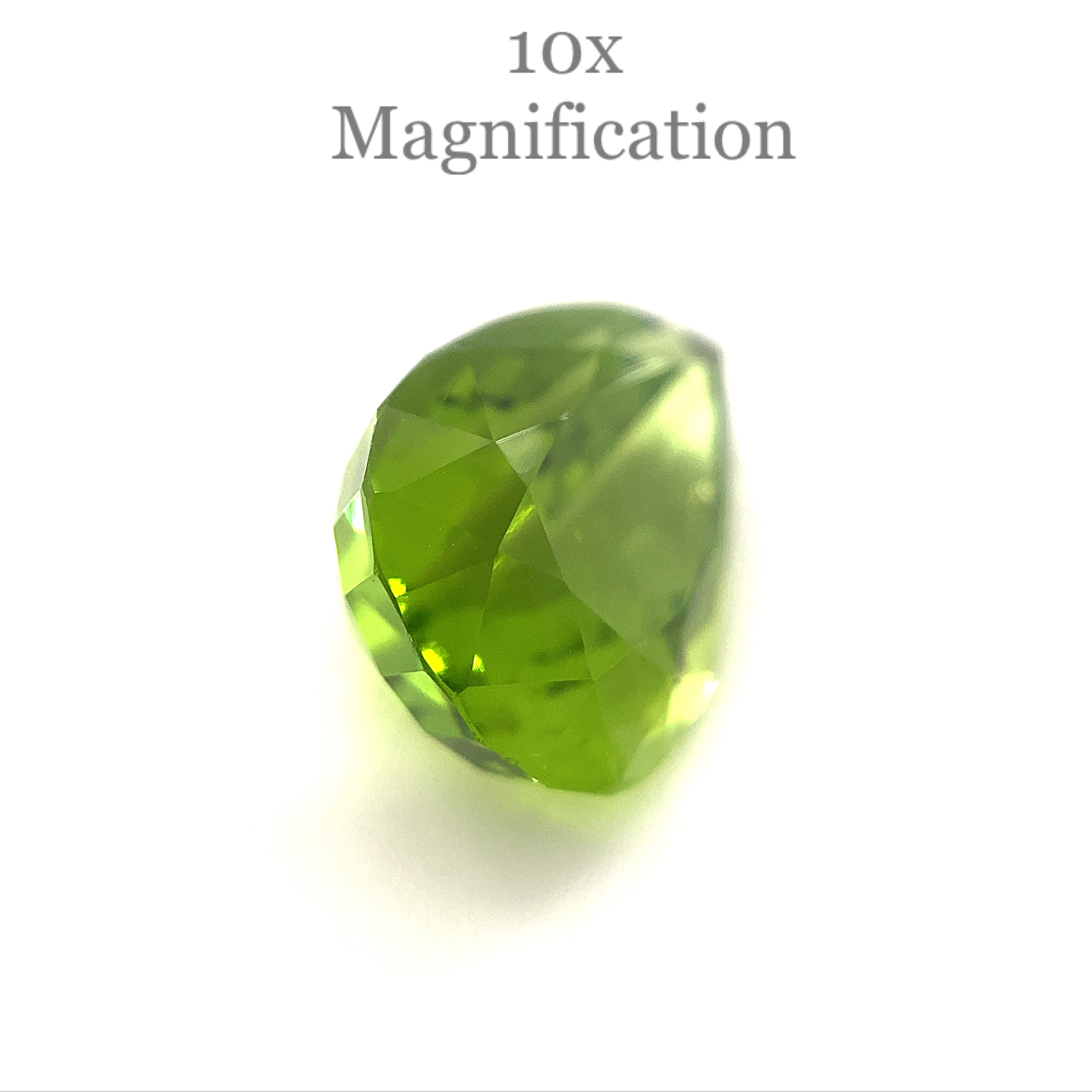 SkyJems 10.17ct Pear Peridot from Myanmar, GIA-certified yellowish green gemstone with exceptional clarity