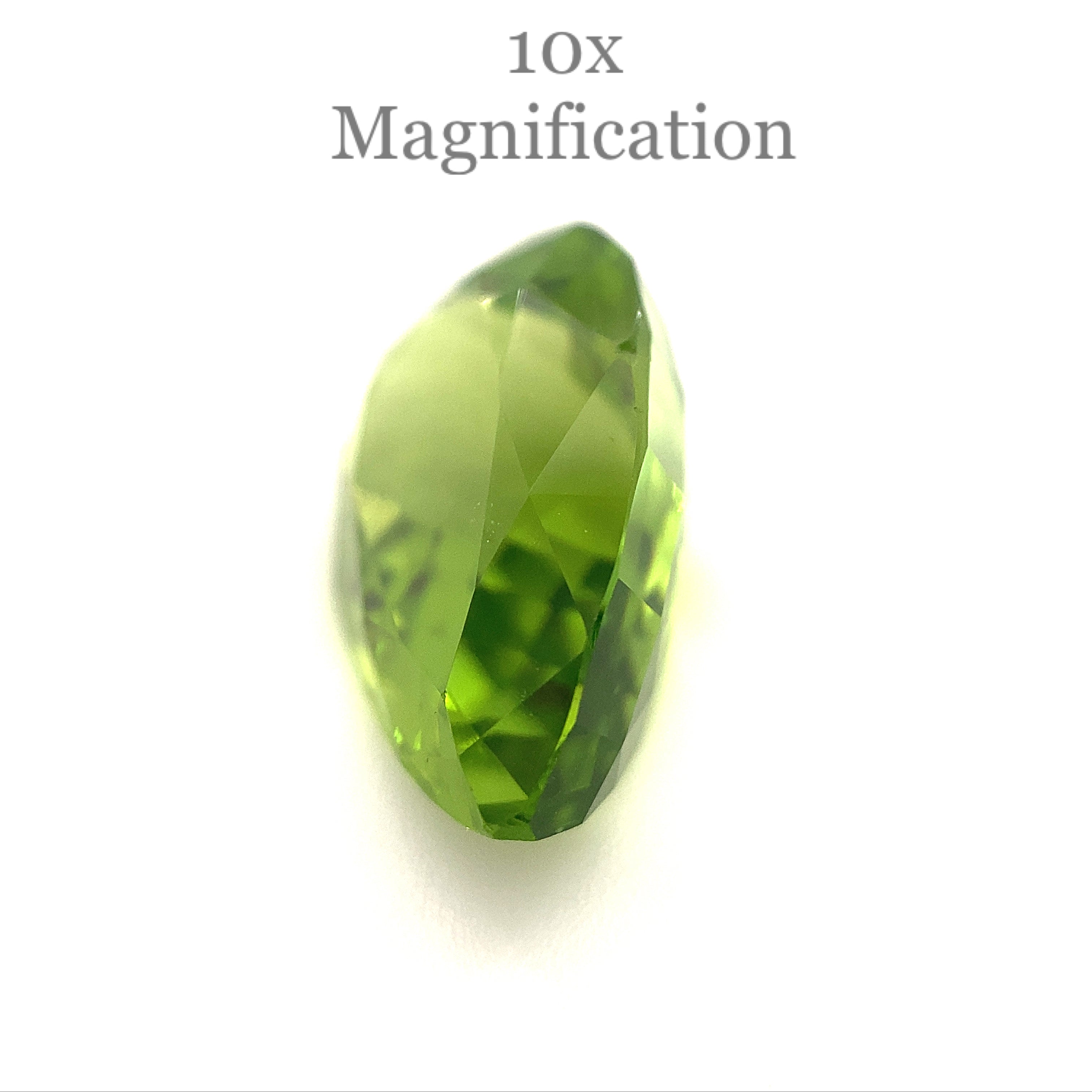 10.17ct Yellowish Green Peridot from Myanmar, GIA certified pear-cut gemstone by SkyJems Canadian gem experts
