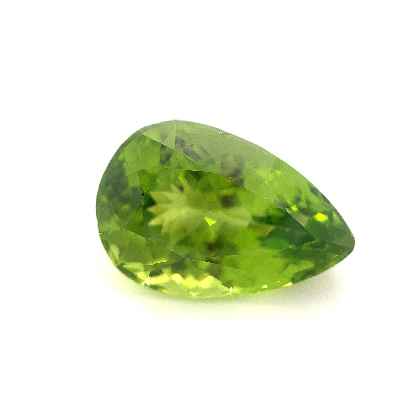 10.17ct Pear Peridot GIA Certified - Skyjems Wholesale Gemstones