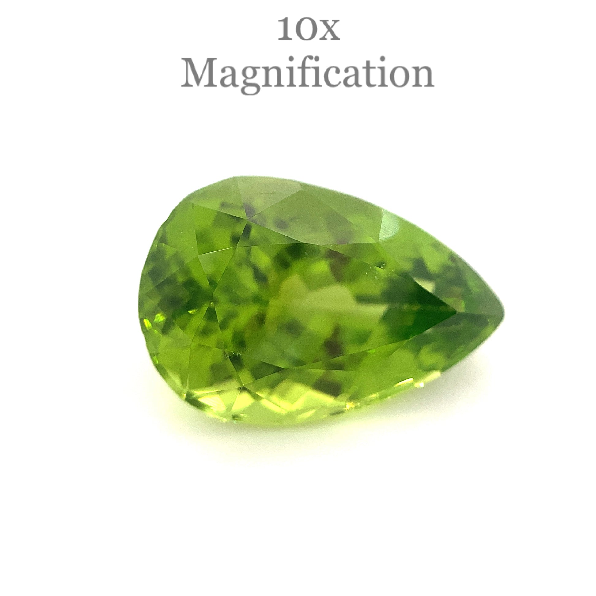 10.17ct Pear Peridot GIA Certified - Skyjems Wholesale Gemstones