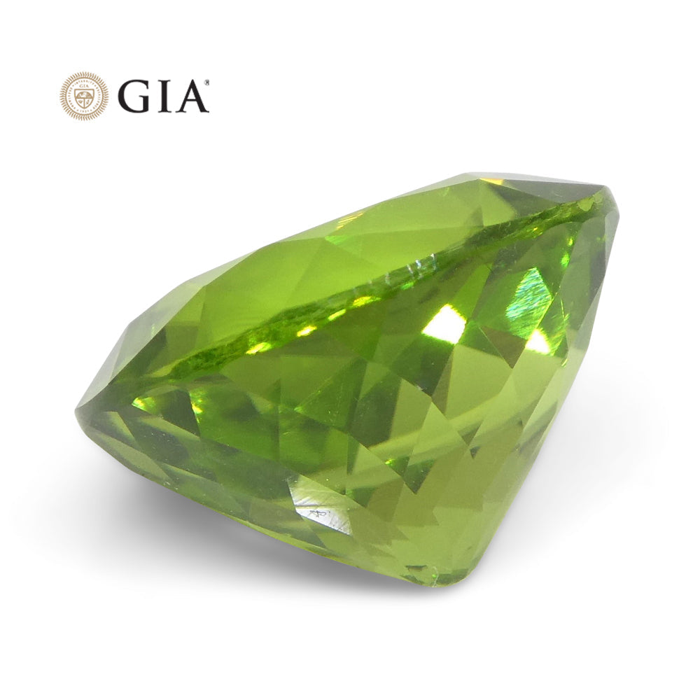 10.47ct Oval Yellowish Green Peridot GIA Certified - Skyjems Wholesale Gemstones