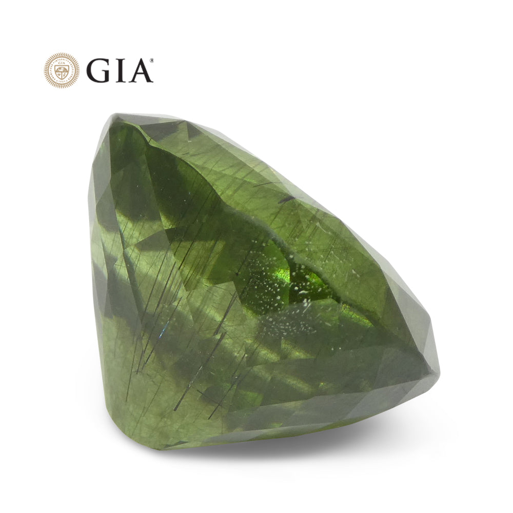 26.84ct Oval Yellowish Green Peridot GIA Certified - Skyjems Wholesale Gemstones