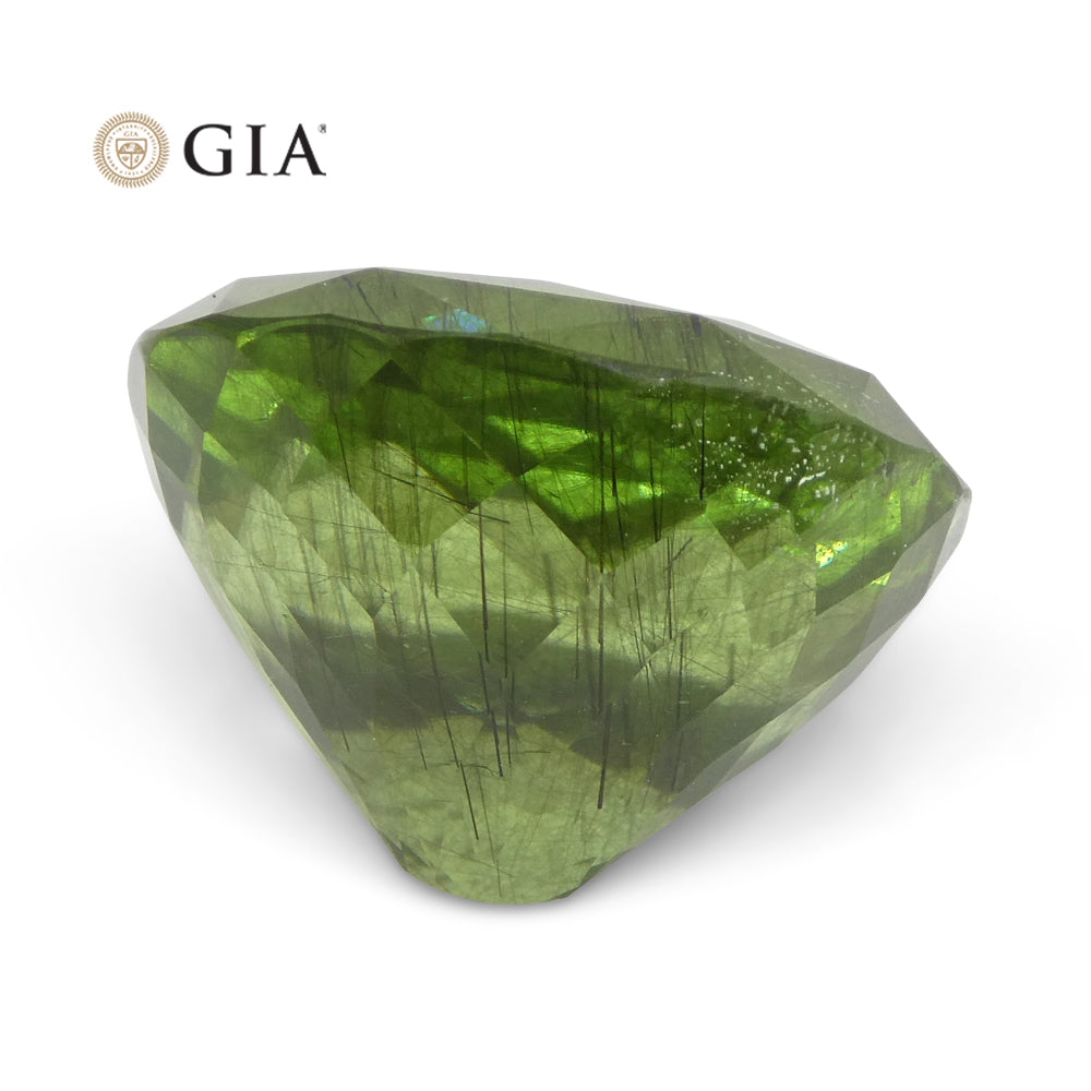 26.84ct Oval Yellowish Green Peridot GIA Certified - Skyjems Wholesale Gemstones