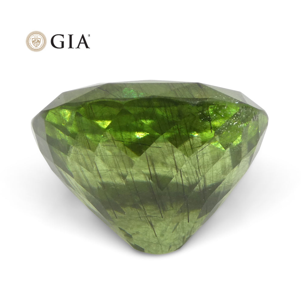 26.84ct Oval Yellowish Green Peridot GIA Certified - Skyjems Wholesale Gemstones