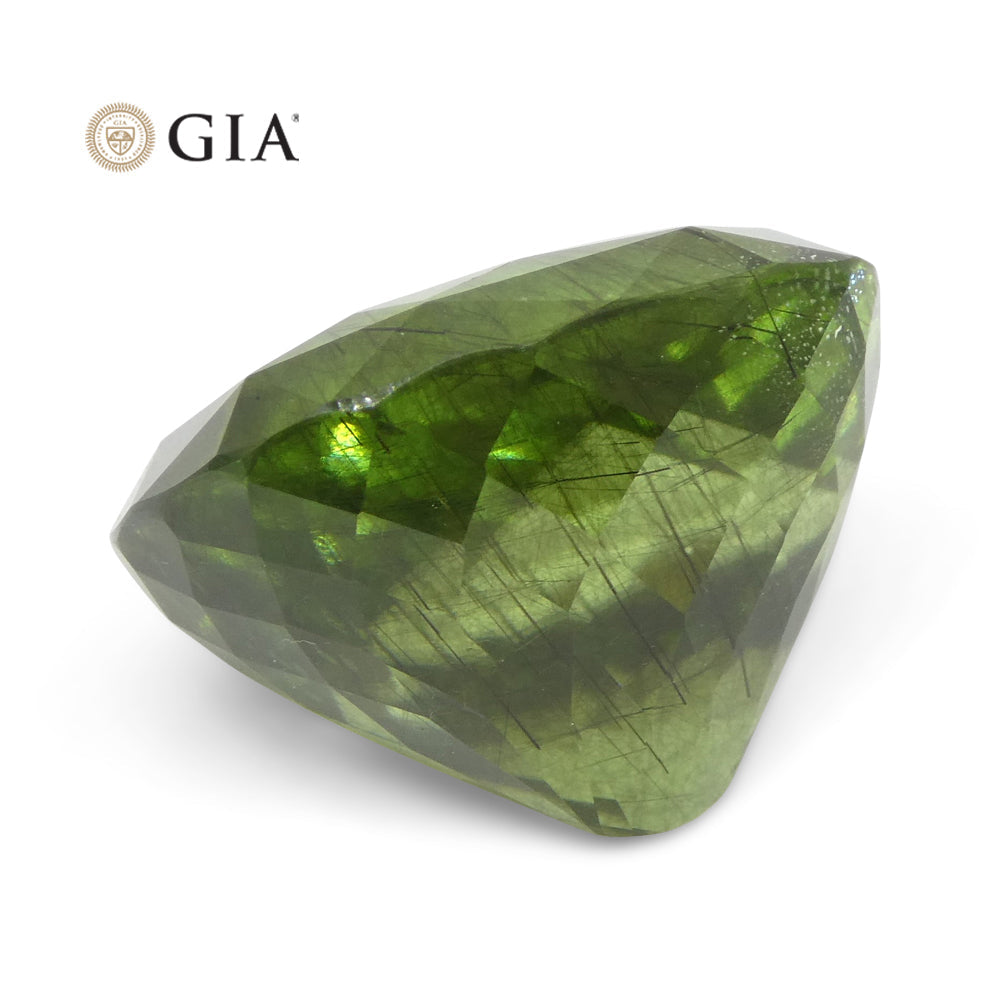 26.84ct Oval Yellowish Green Peridot GIA Certified - Skyjems Wholesale Gemstones