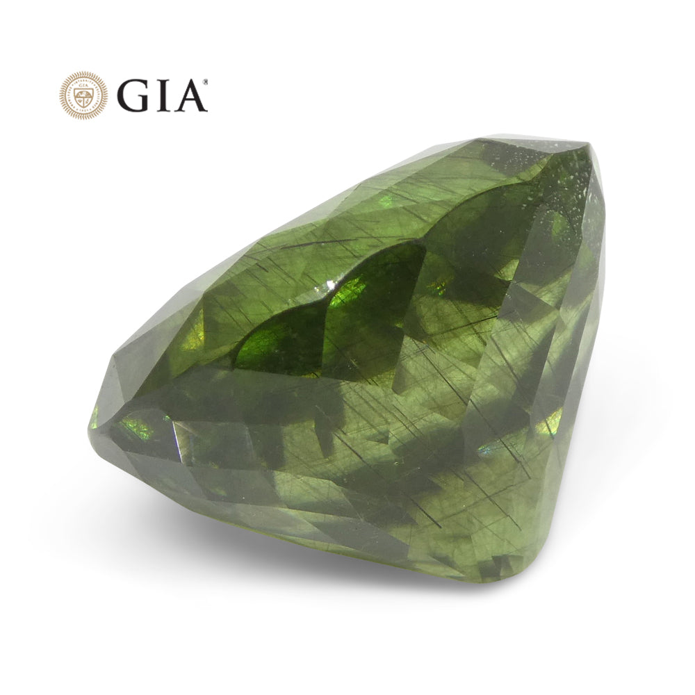 26.84ct Oval Yellowish Green Peridot GIA Certified - Skyjems Wholesale Gemstones