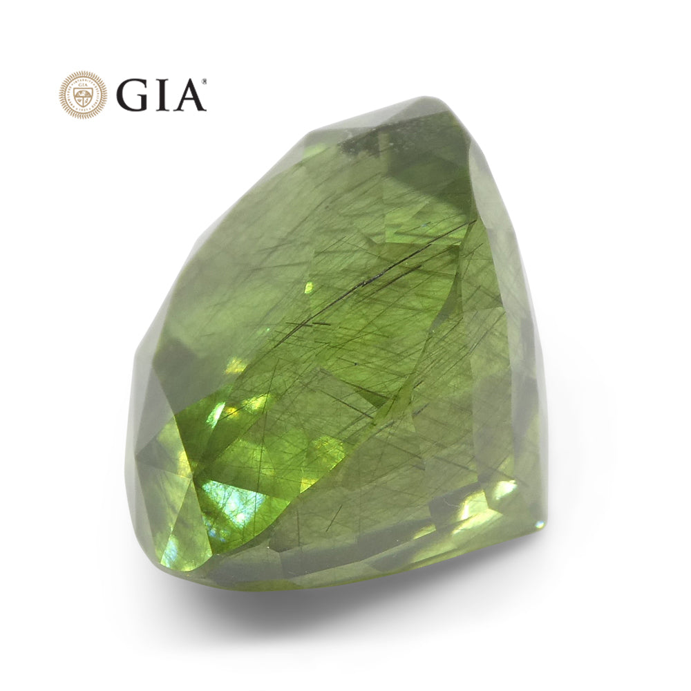 26.84ct Oval Yellowish Green Peridot GIA Certified - Skyjems Wholesale Gemstones