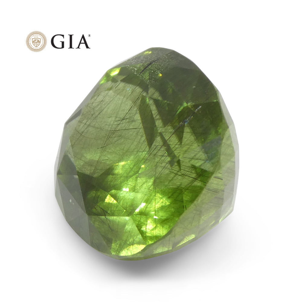 26.84ct Oval Yellowish Green Peridot GIA Certified - Skyjems Wholesale Gemstones