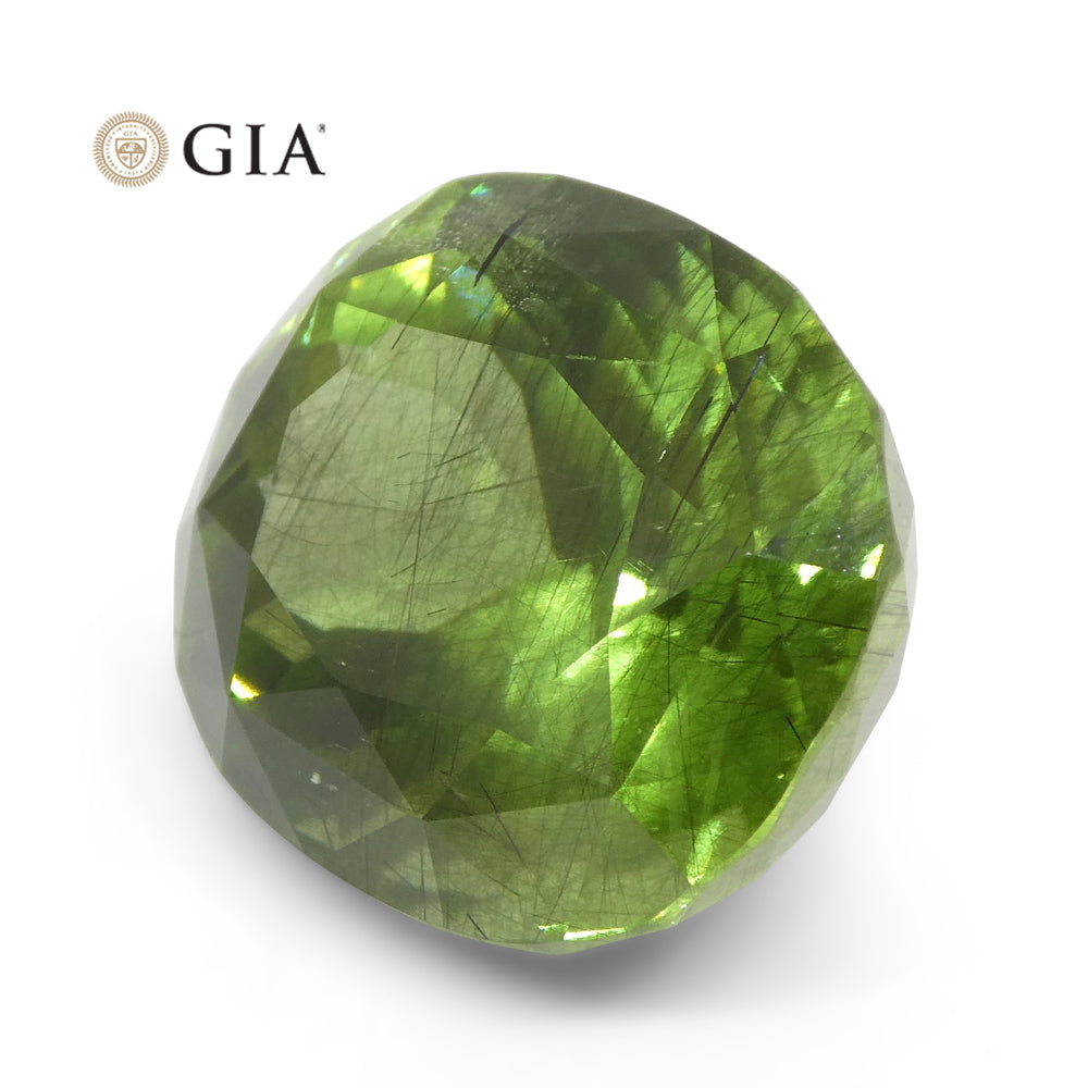 26.84ct Oval Yellowish Green Peridot GIA Certified - Skyjems Wholesale Gemstones