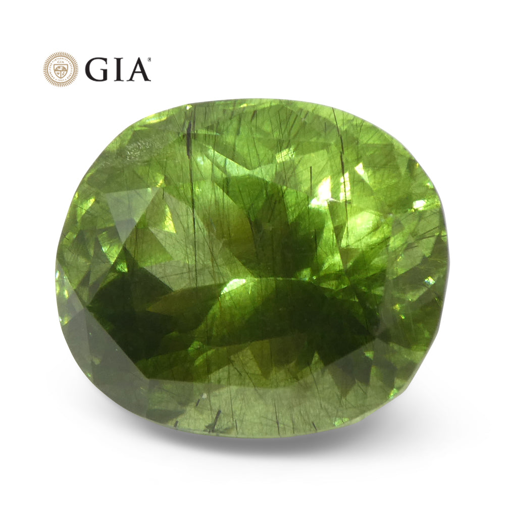 26.84ct Oval Yellowish Green Peridot GIA Certified - Skyjems Wholesale Gemstones