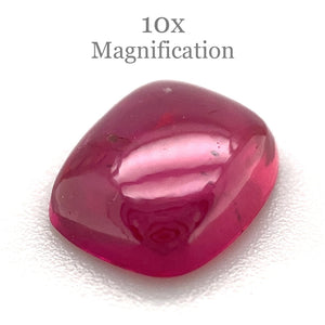 1.53ct Cushion Double Cabochon Purplish Red Ruby GIA Certified Mozambique Unheated - Skyjems Wholesale Gemstones