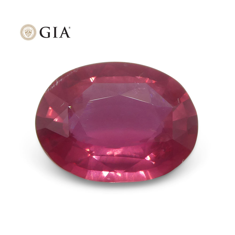 2.19ct Oval Red Ruby GIA Certified Mozambique - Skyjems Wholesale Gemstones