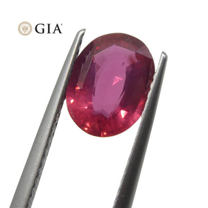 2.19ct Oval Red Ruby GIA Certified Mozambique - Skyjems Wholesale Gemstones