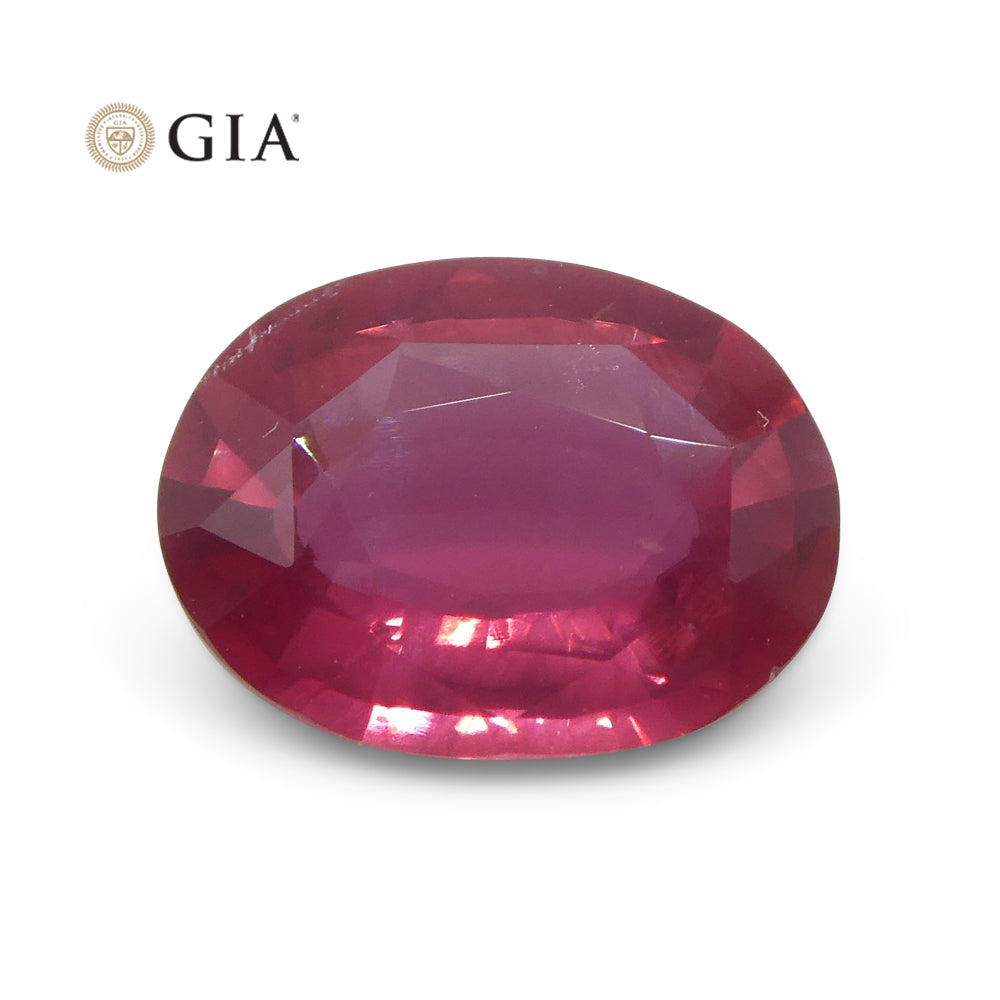 2.19ct Oval Red Ruby GIA Certified Mozambique - Skyjems Wholesale Gemstones