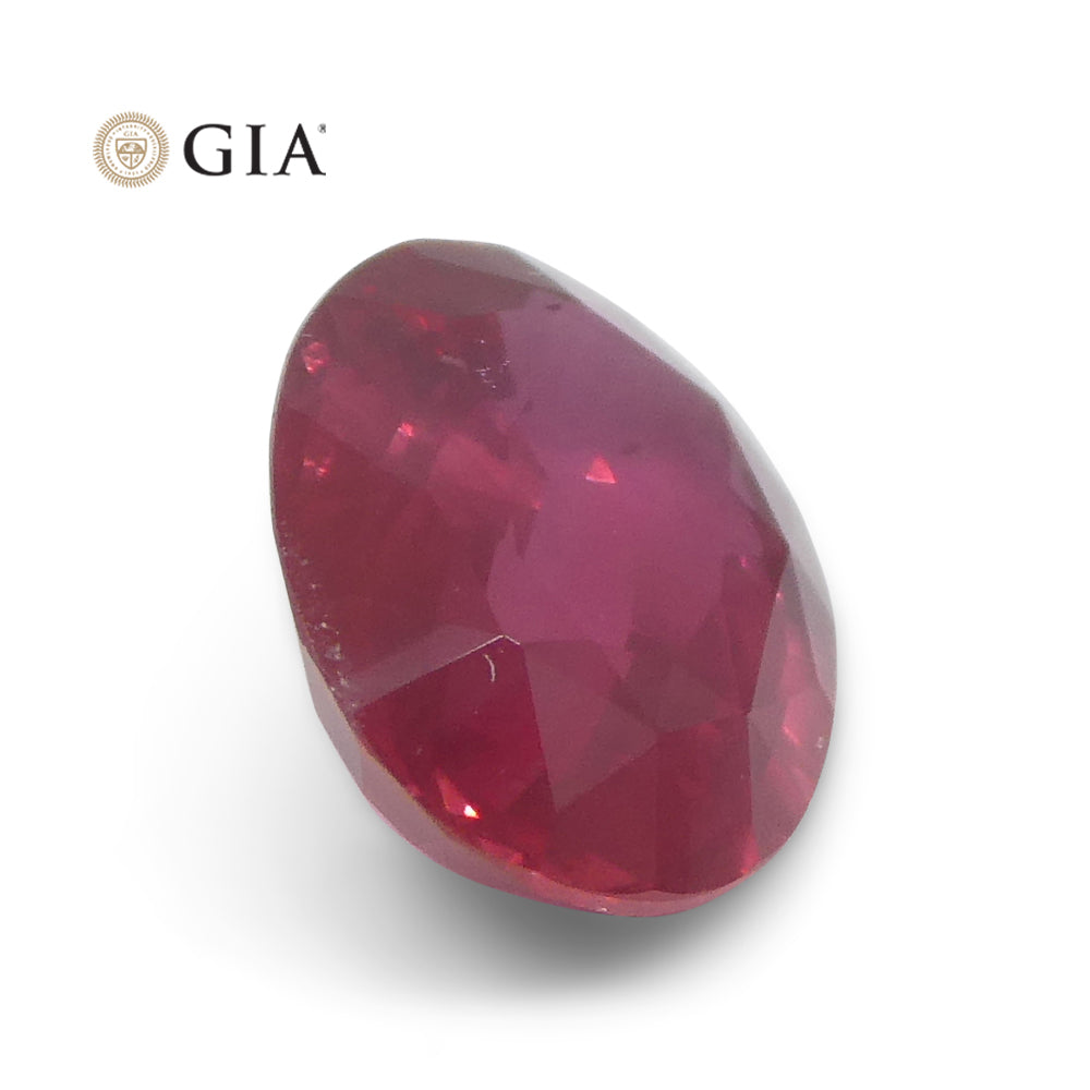 2.19ct Oval Red Ruby GIA Certified Mozambique - Skyjems Wholesale Gemstones