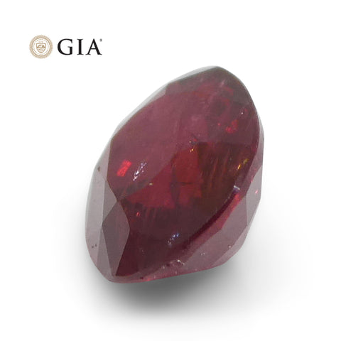 0.95ct Oval Red Ruby GIA Certified East Africa Unheated