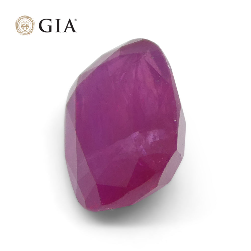 1.86ct Cushion Purplish Red Ruby GIA Certified Vietnam Unheated - Skyjems Wholesale Gemstones