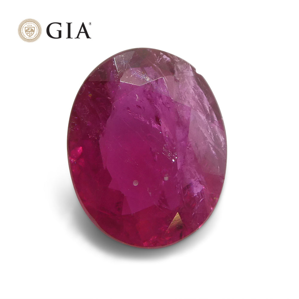 Ruby 1.76 cts 8.82 x 7.00 x 3.17 mm Oval Purplish Red  $2820