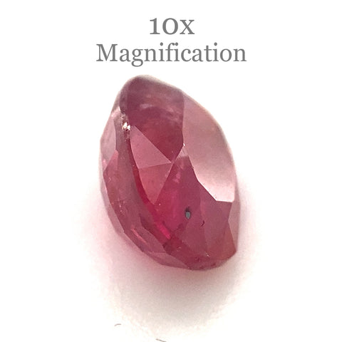 1.67ct Oval Red Ruby GIA Certified Madagascar Unheated