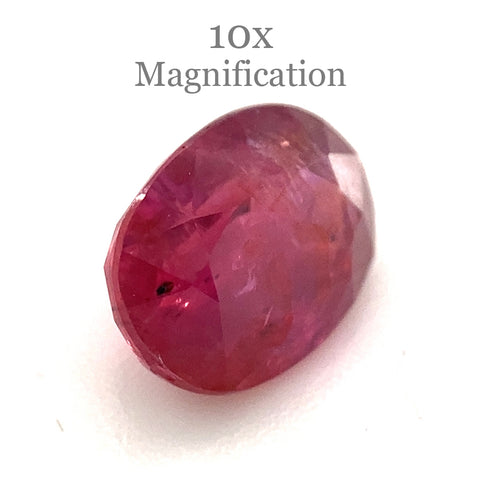 1.67ct Oval Red Ruby GIA Certified Madagascar Unheated