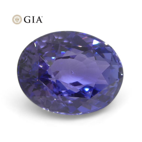 3.24ct Color Change Sapphire Oval GIA Certified Unheated, Sri Lanka, Bluish Violet to Pinkish Purple